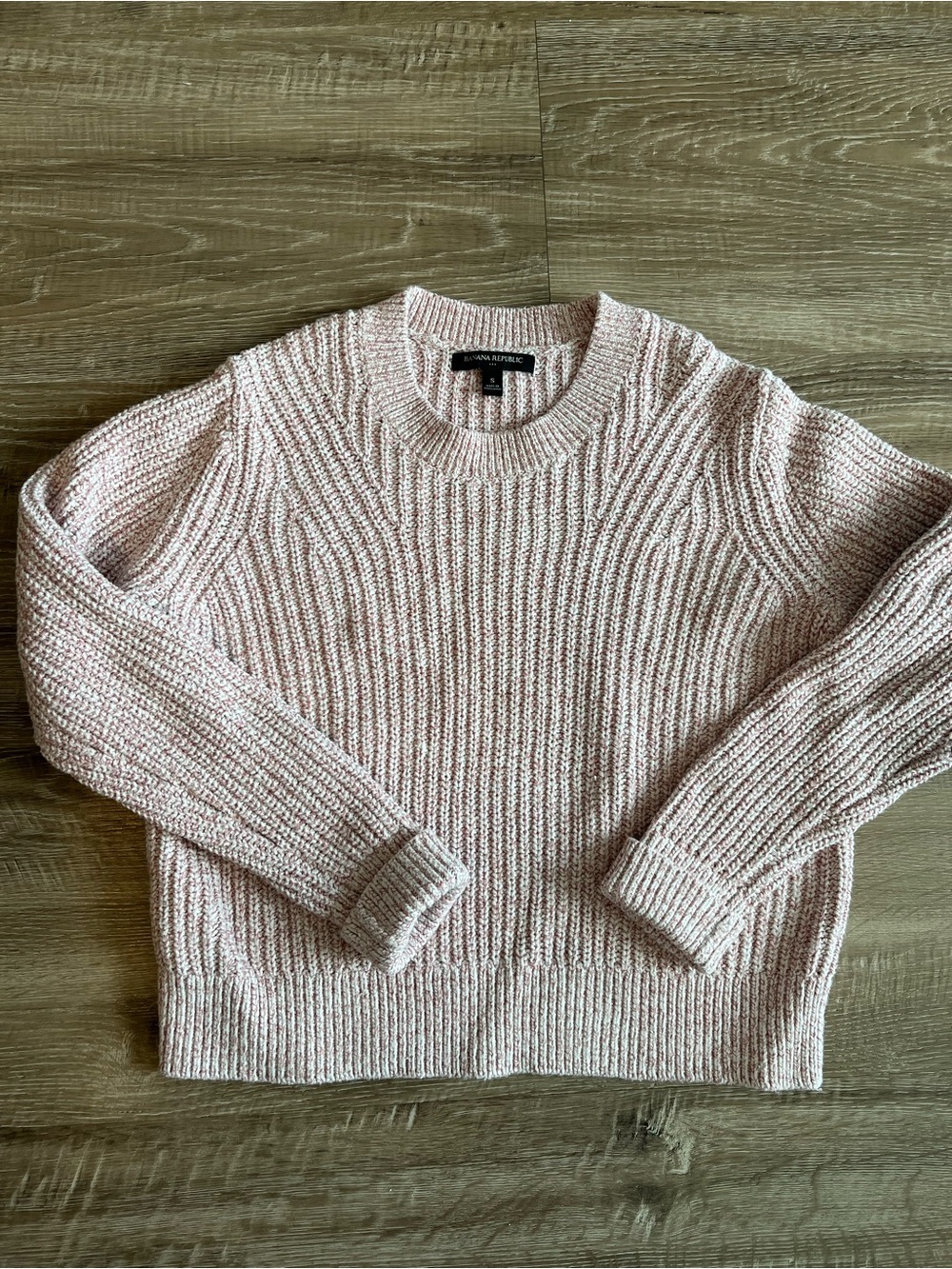 Banana Republic Light Pink Crew Neck Sweater Womens Small
